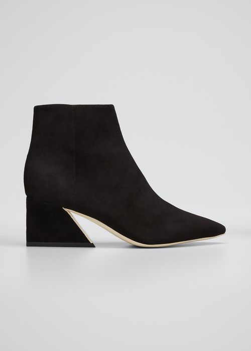 Grace 60mm Pointed Suede Ankle Boots