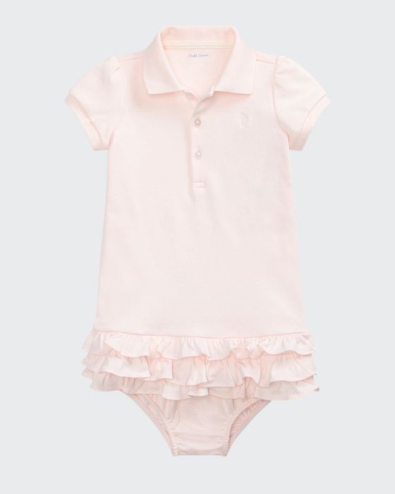 Cupcake Ruffle Hem Polo Dress w/ Bloomers, Size 6-18 Months