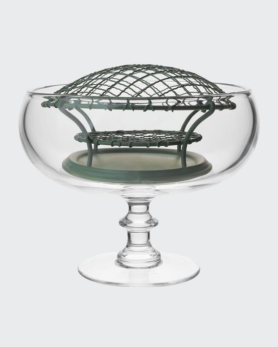 Classic Footed Rose Bowl & Wire