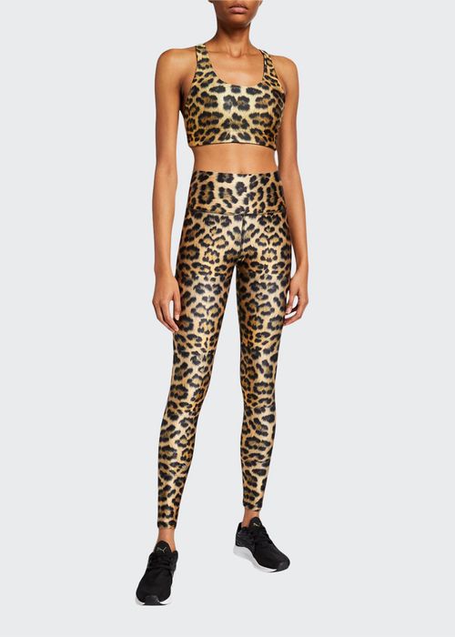 Leopard Goals Hi-Shine Leggings