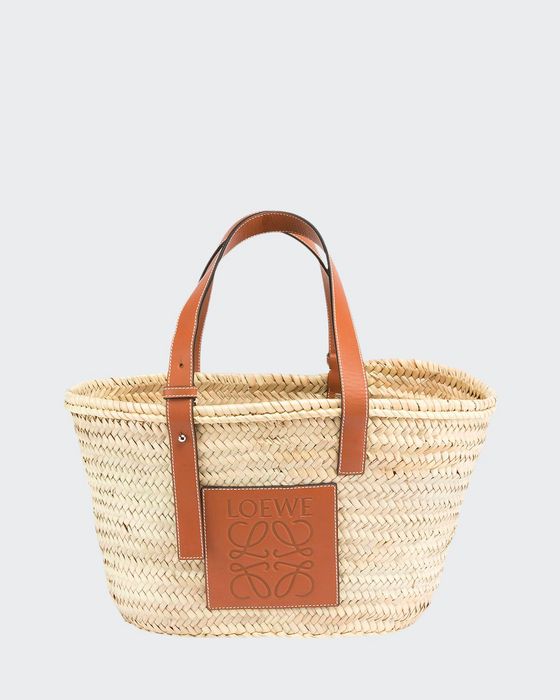 Basket Small Palm Tote Bag