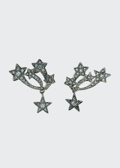 18k White Gold Diamond Earrings from Stars Collection