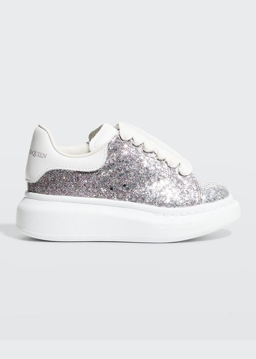 Girl's Oversized Glitter Sneakers, Toddler/Kids
