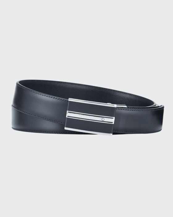 Men's Smooth Leather Cut-To-Size Business Belt