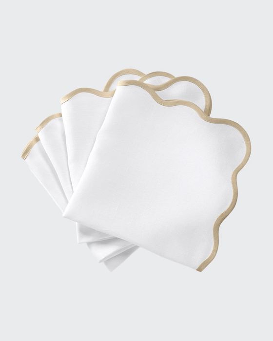 Casual Couture Scallop Napkins, Set of 4