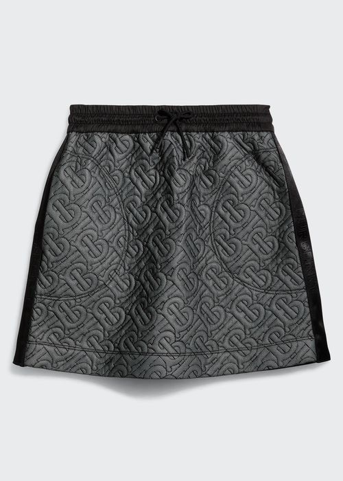 Girl's Selena TB Quilted Skirt, Size 3-14