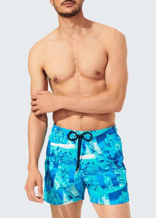 Men's Printed Swim Trunks