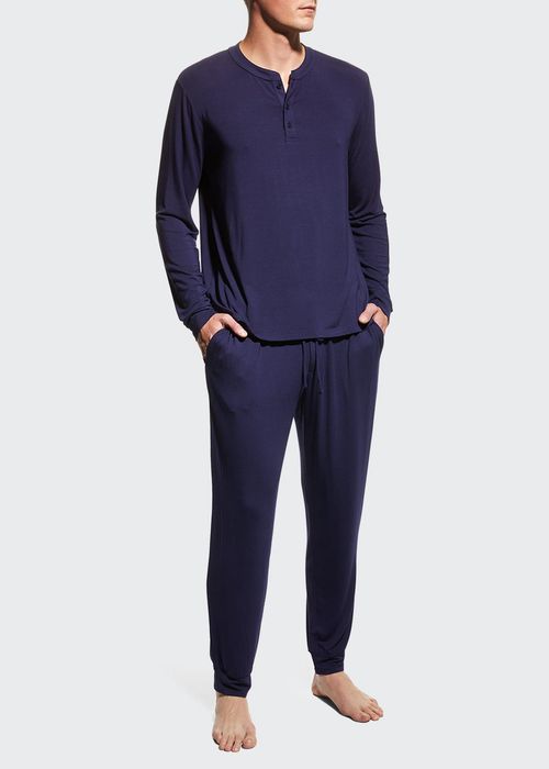 Men's Henry Long-Sleeve Pajama Set