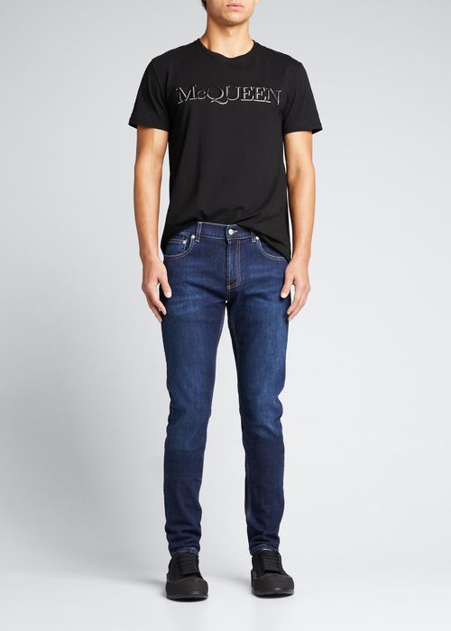 Men's Logo-Embroidered Jeans
