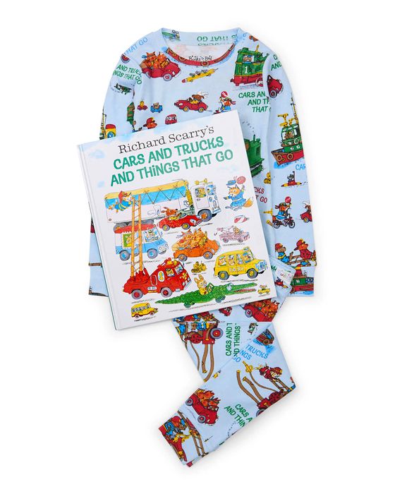 Boy's Richard Scarry's Cars and Trucks That Go Book & PJs Gift Set, Size 2-7