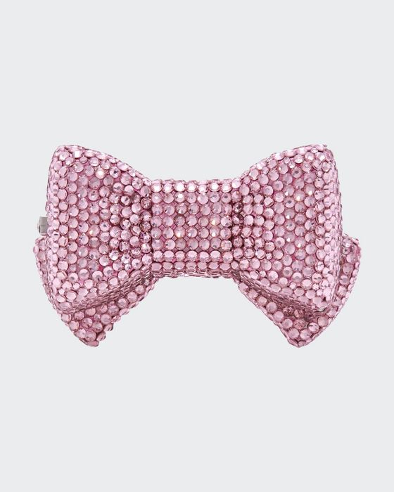 Shimmery Bow Tie Crystal Pillbox