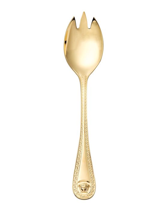 Medusa Gold-Plated Serving Fork