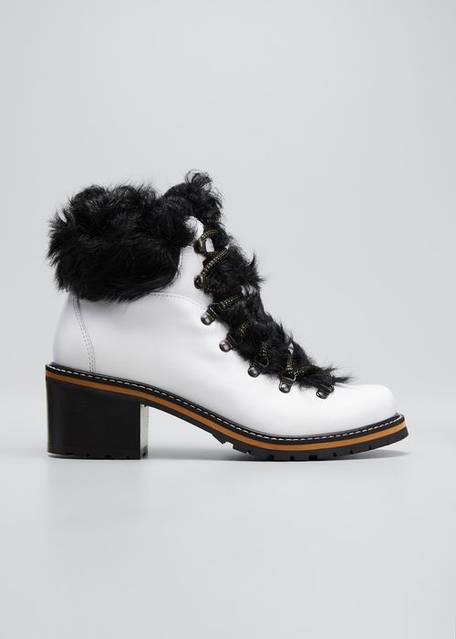 Ninfea Shearling Leather Winter Booties