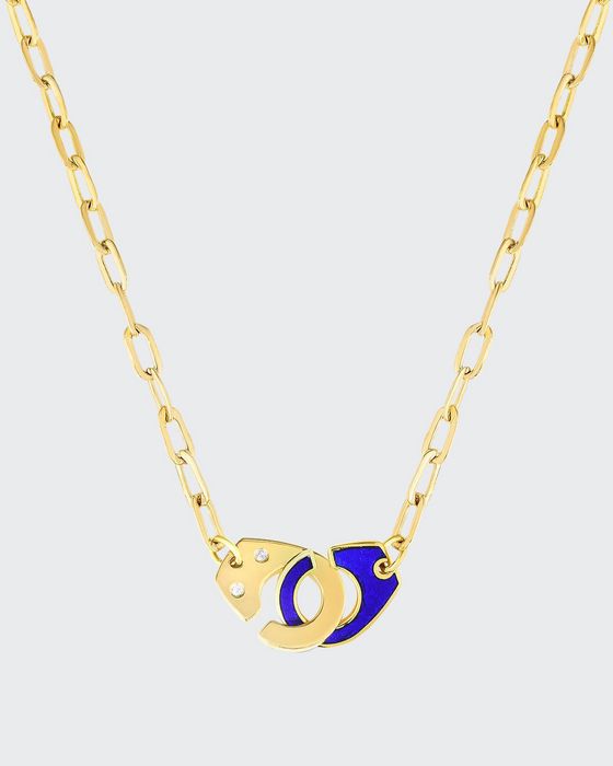 Extra Large Partners in Crime Necklace, Blue