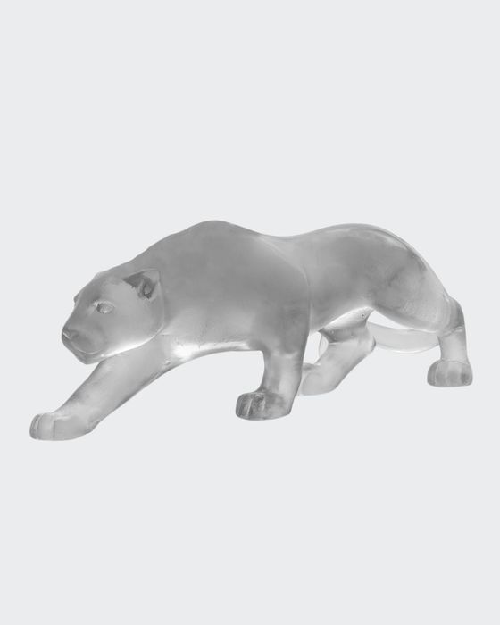 Small Grey Panther Figurine