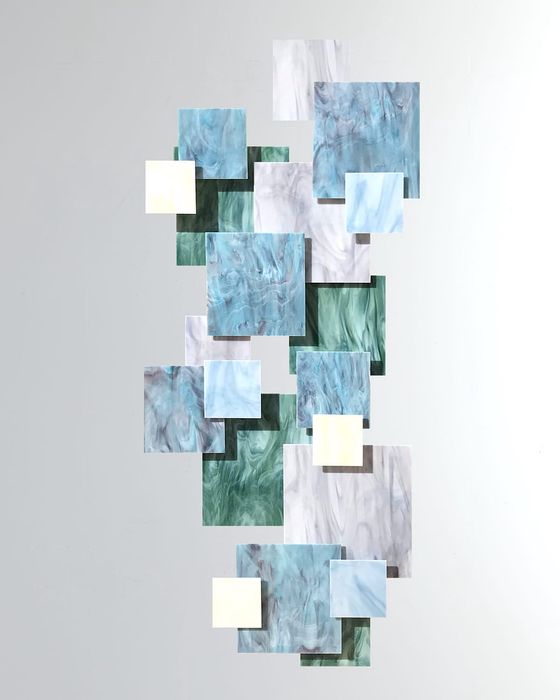 Tranquility Vertical Glass Wall Sculpture