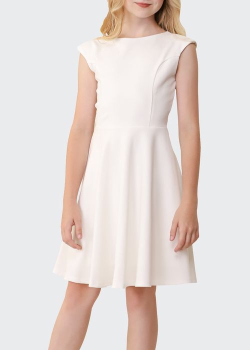 Girl's Textured Cap Sleeve Dress, Size 7-16