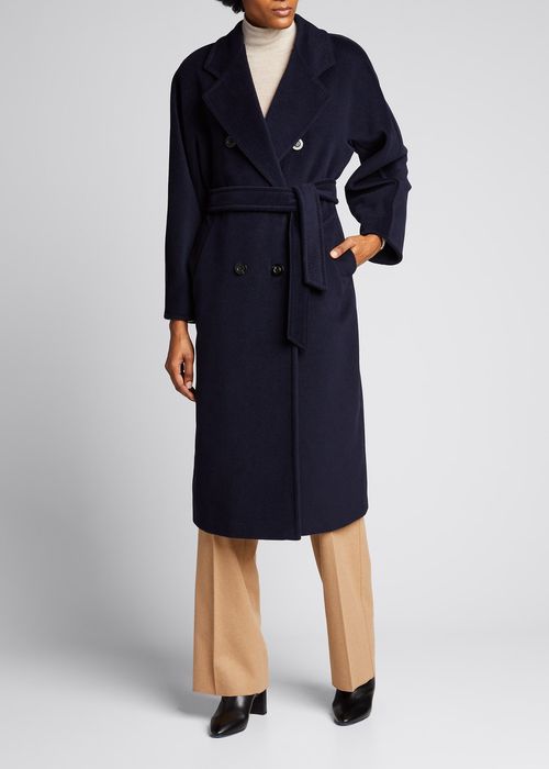 Madame Belted Wool/Cashmere Coat