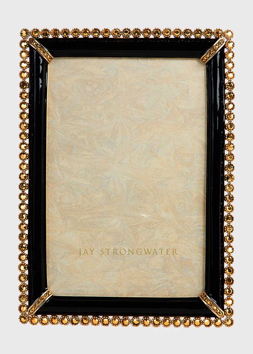 Black Lorraine Stone-Edge 4" x 6" Picture Frame