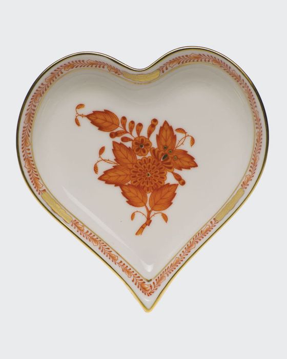 Chinese Boutique Rust Small Heart Tray