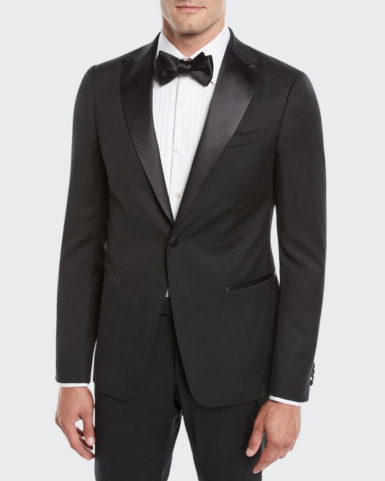Men's Satin-Lapel Tuxedo Suit