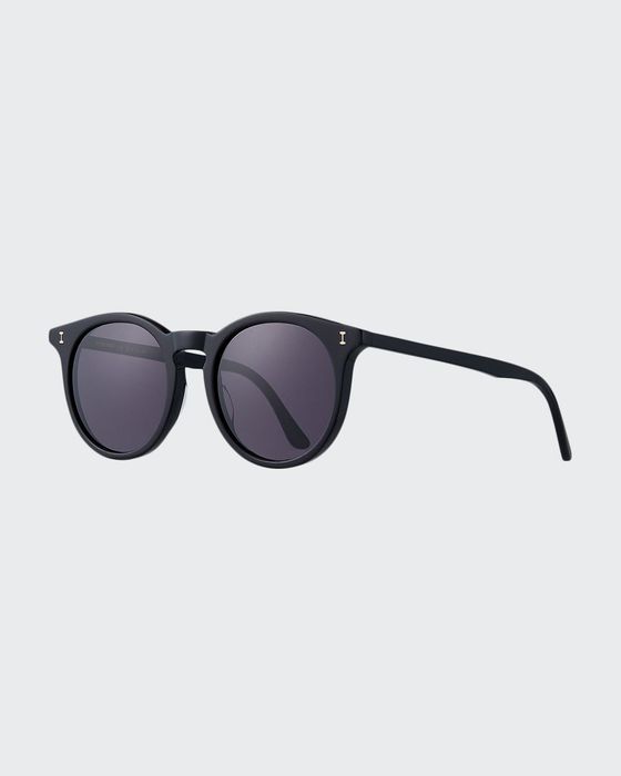 Sterling II Round Transparent Acetate Sunglasses