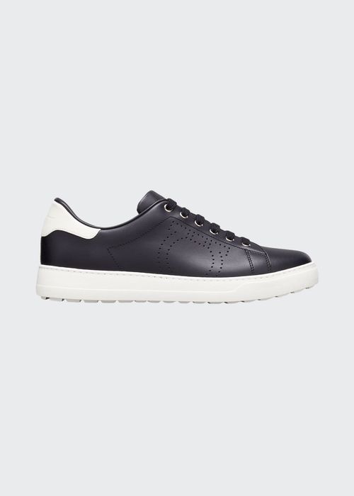 Men's Pierre Two-Tone Leather Low-Top Sneakers