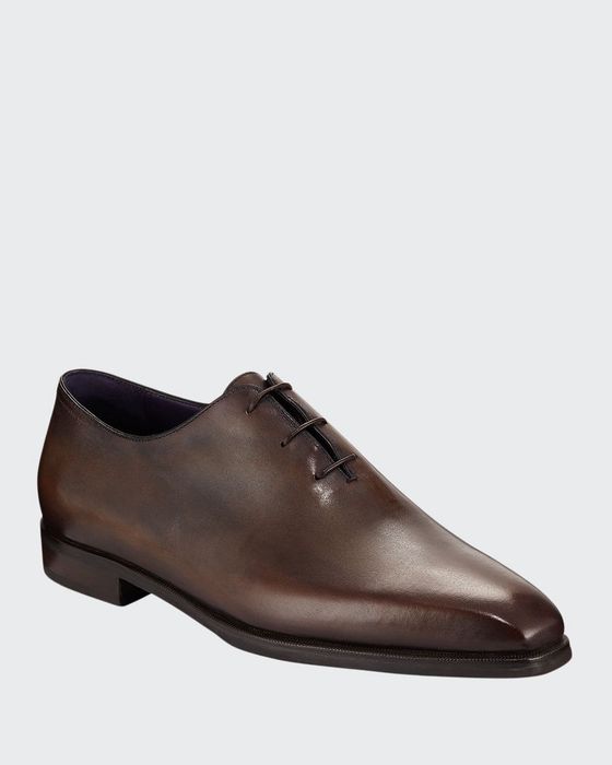 Alessandro Demesure Leather Oxfords with Leather Sole