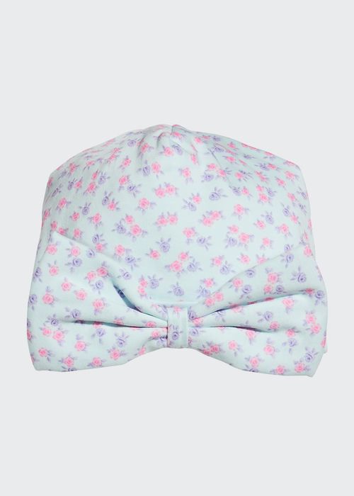 Girl's Ditsy Blooms Hat, Size Newborn-Small