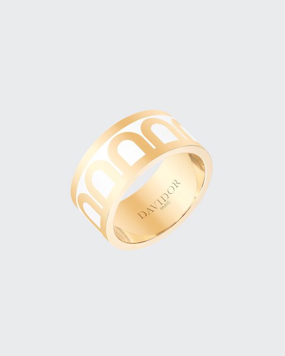 L'Arc de Davidor 18k Gold Ring - Grand Model, Niege, Sz. 7