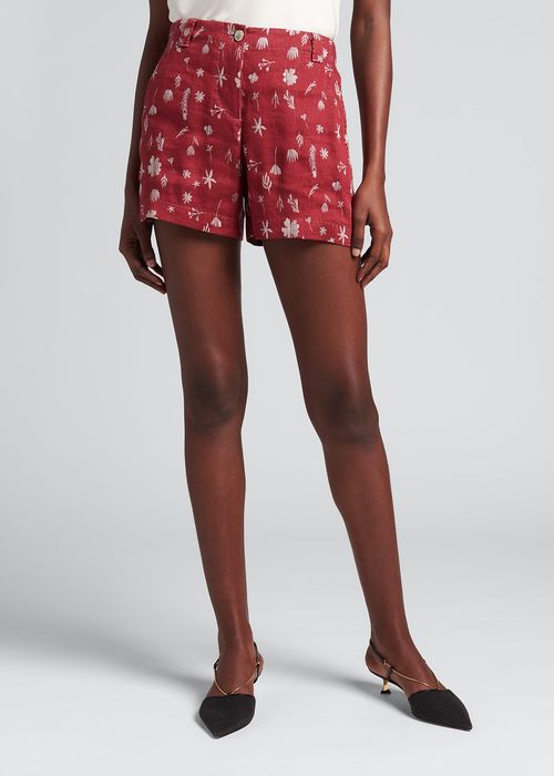 Floral Linen Shorts