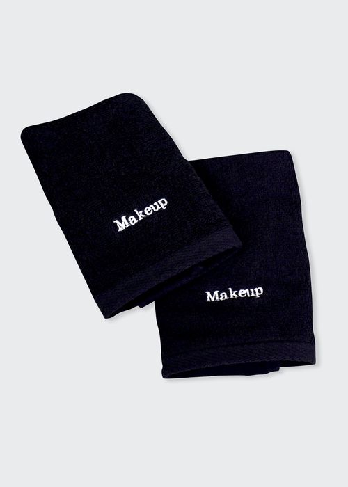 Black Makeup Towel Set
