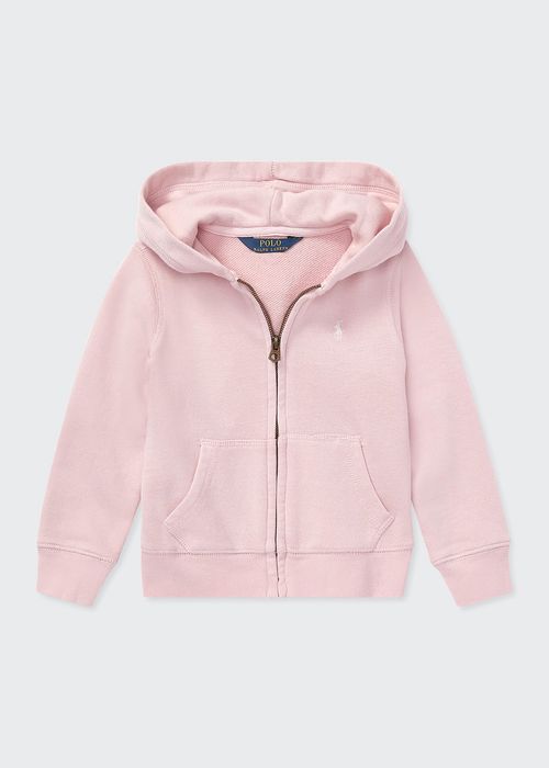 Girl's Drapey Terry Zip Hoodie, Size 4-6X