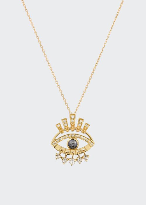 Protection Eye Diamond Necklace