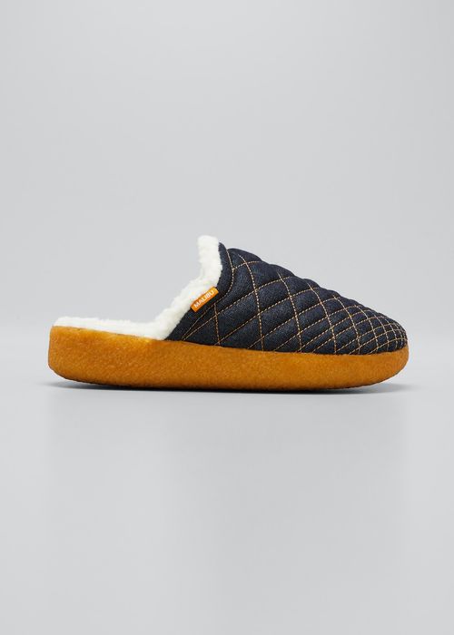 Men's Colony Quilted Denim Mules