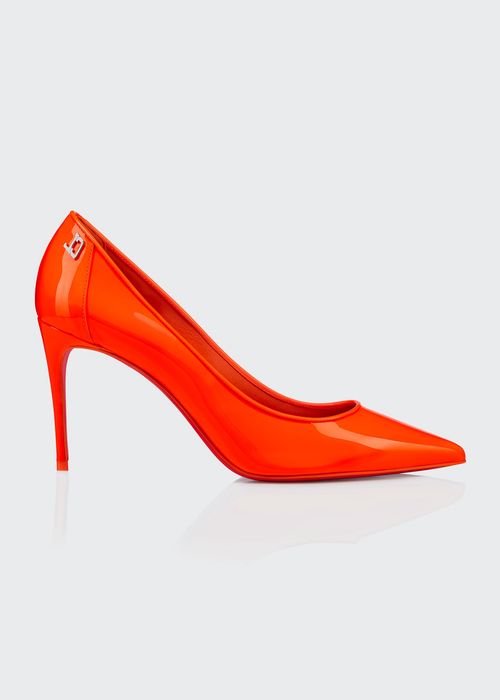 Sporty Kate 85mm Patent Soft Lining Red Sole Pumps