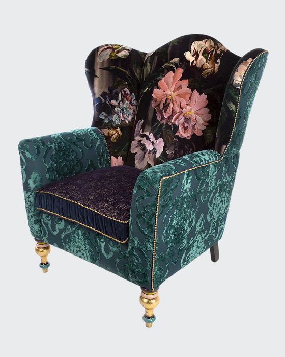 Moonlight Garden Off The Record Wing Chair
