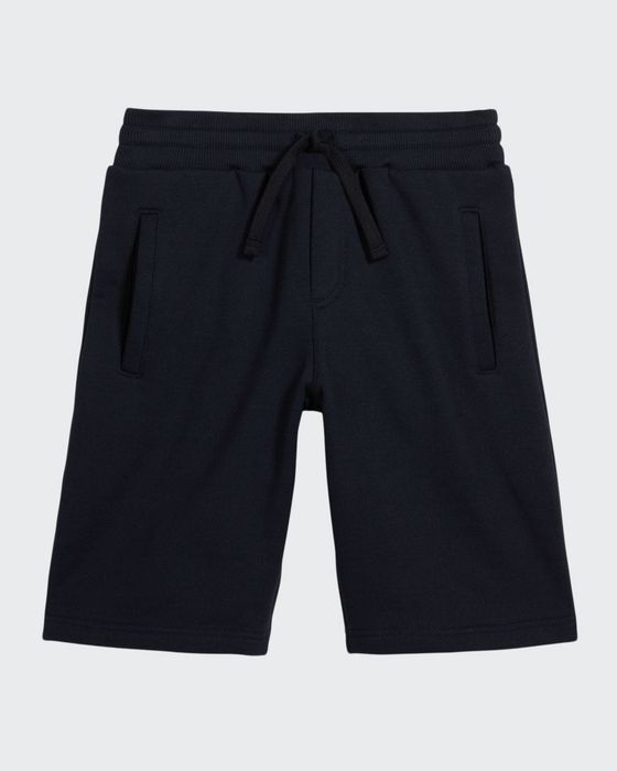 Boy's Jersey Drawstring Jogger Shorts, Size 8-12