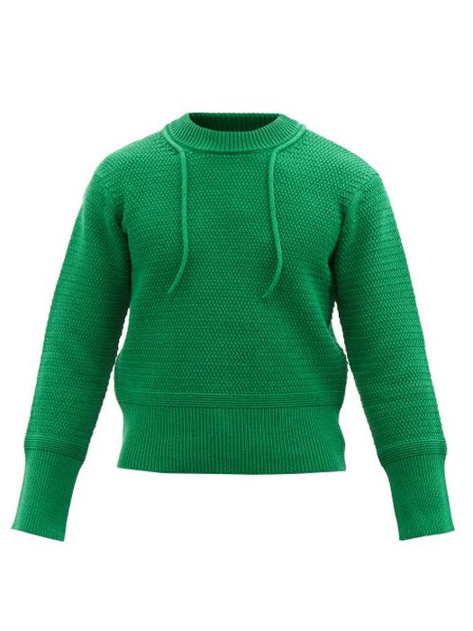 Craig Green - Laced-neck Cotton Sweater - Mens - Green