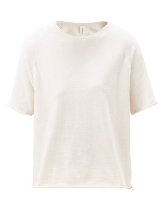 Extreme Cashmere - Todd Stretch-cashmere T-shirt - Womens - Ivory
