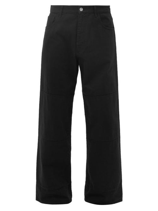 Raf Simons - Wide-leg Cotton-denim Jeans - Mens - Black