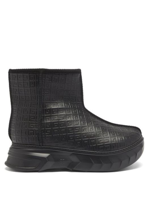 Givenchy - Winter Mallow Leather Boots - Mens - Black
