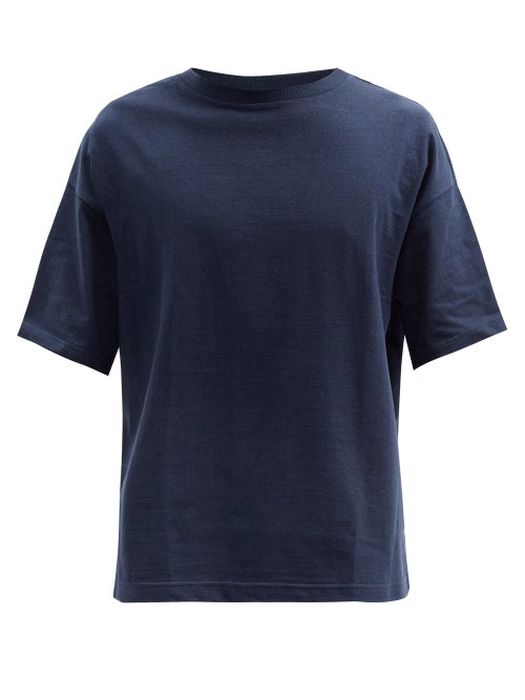 Raey - Oversized Cotton-jersey T-shirt - Mens - Navy