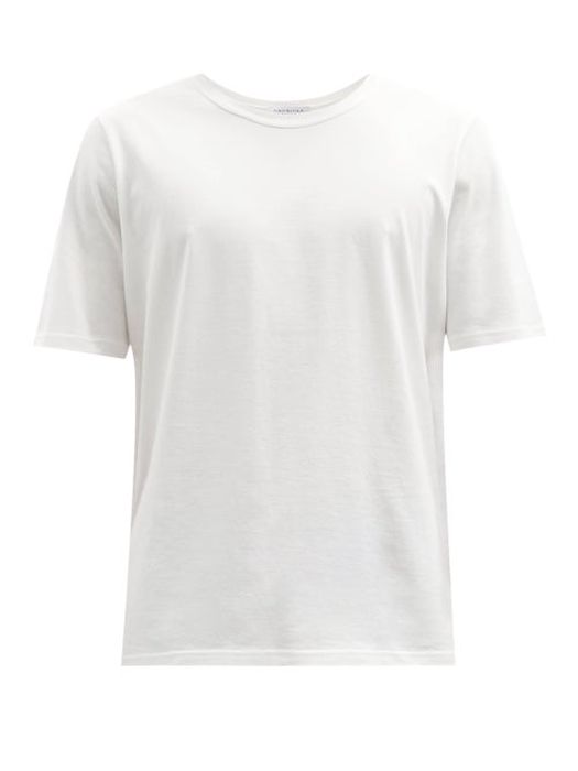 Gabriela Hearst - Bandeira Round-neck Organic-cotton T-shirt - Mens - Cream