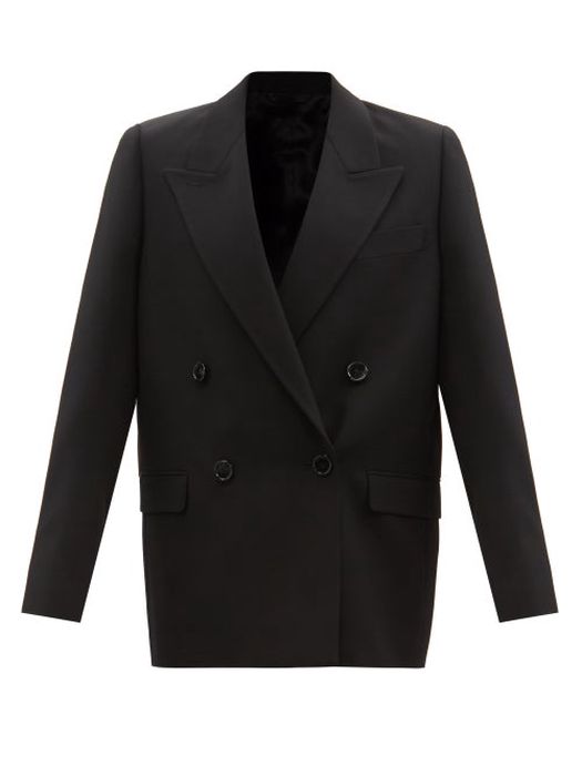 Acne Studios - Double-breasted Canvas Jacket - Womens - Black