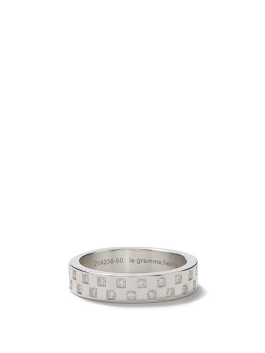 Le Gramme - 7g Diamond & Sterling Silver Ring - Mens - Silver