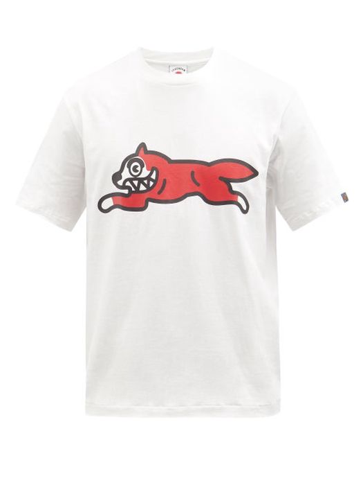 Icecream - Running Dog-print Cotton-jersey T-shirt - Mens - White