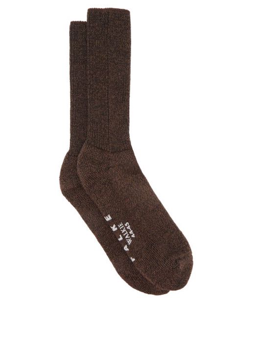 Falke - Walkie Ergo Wool-blend Socks - Mens - Dark Brown