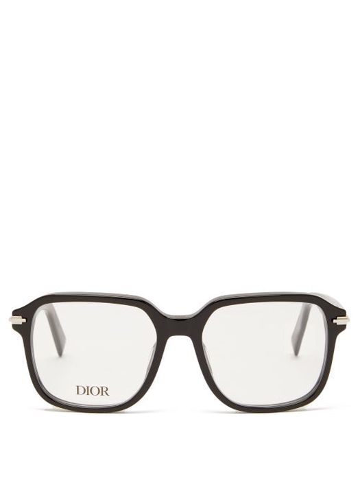 Dior - Diorblacksuit Square Acetate Glasses - Mens - Black