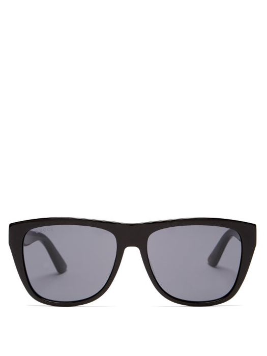 Gucci Eyewear - Square Acetate Sunglasses - Mens - Black